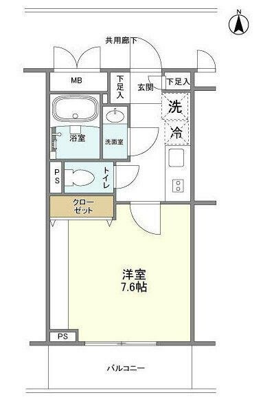 ラティエラ横濱六角橋の間取り