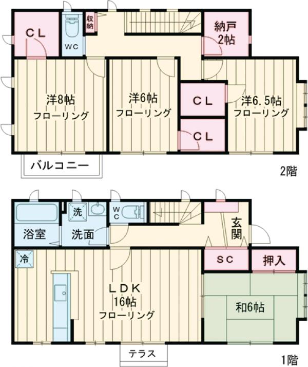 成瀬台ヒルズの間取り