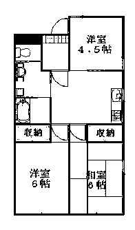 b’CASAつくば八潮の間取り