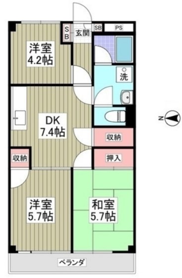 インペリアル本丸の間取り