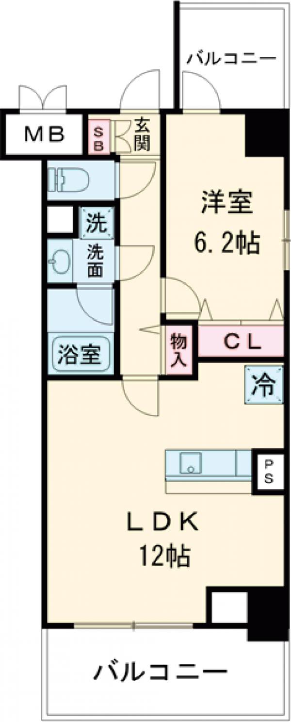メアヌイ錦糸町の間取り