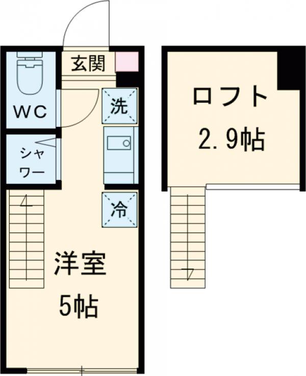ワイドエイト久我山の間取り
