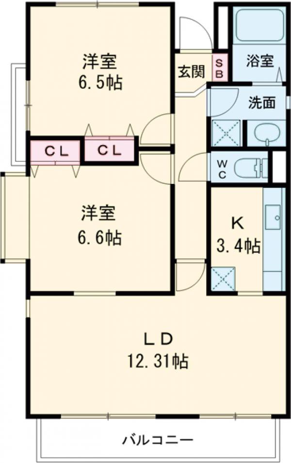 LANAI GRACE KUNITACHIの間取り