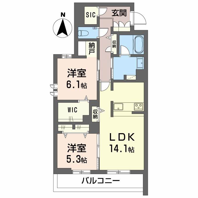 Avance東草深EASTの間取り
