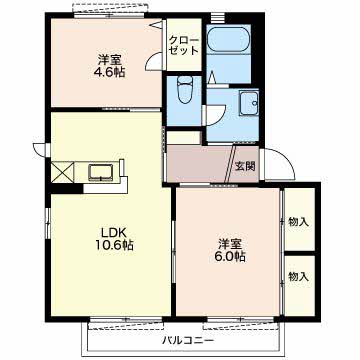 バリュージュ桜堤?Cの間取り