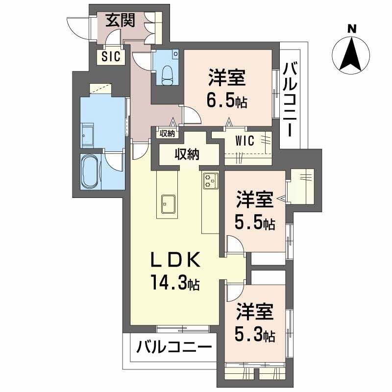 Avance東草深EASTの間取り