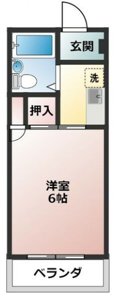 カレッジハウス日野坂の間取り