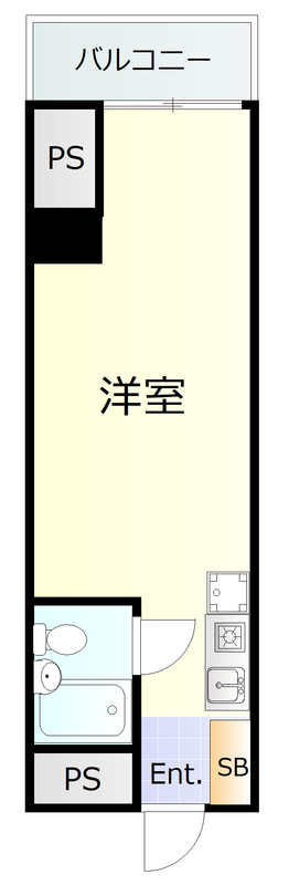 キャッスル野毛中央の間取り