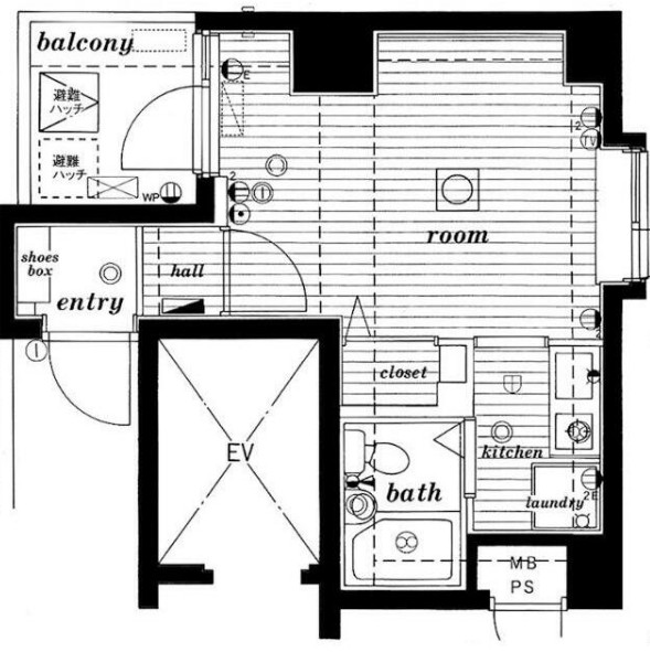 ミリオンステージ西早稲田壱番館の間取り