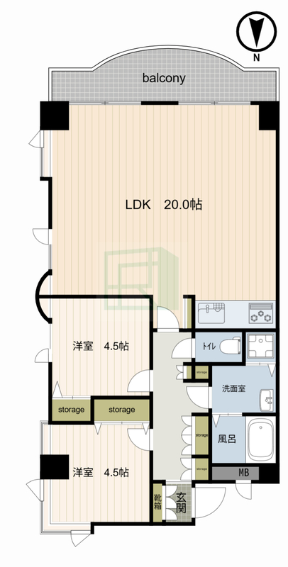 セザール第二西浦和の間取り
