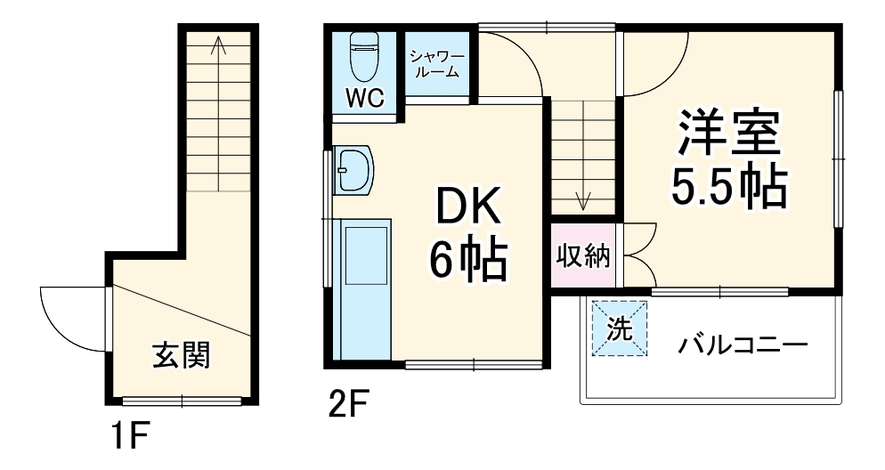 Rogie House 南4丁目の間取り