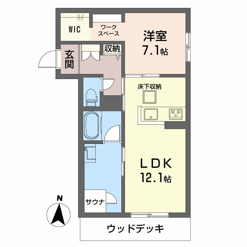 リラフォートの間取り