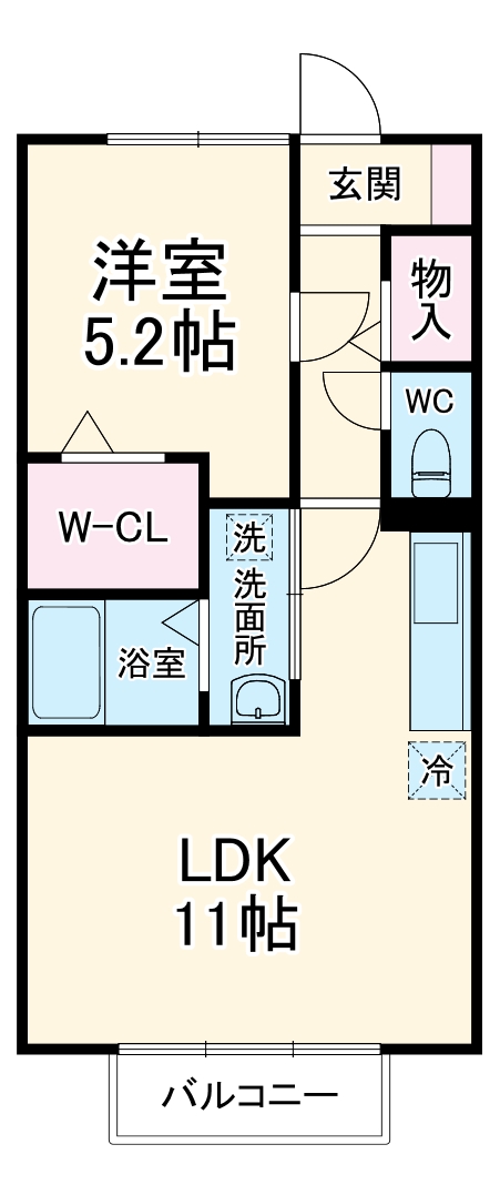 ラブラン スクエアーの間取り