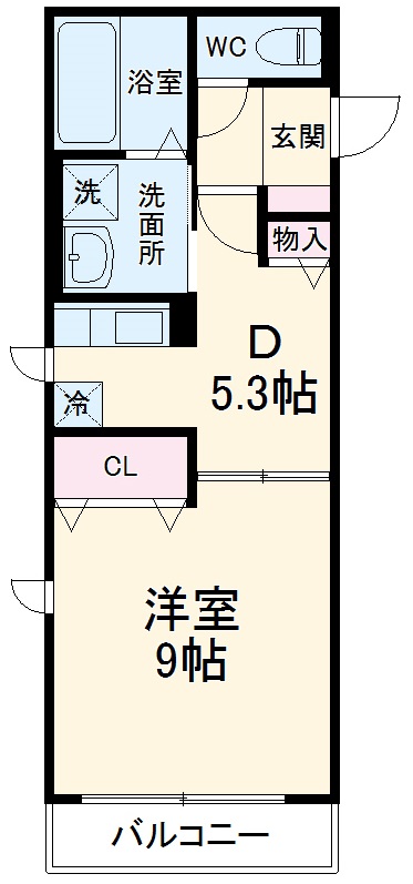 グレーシア中郷の間取り