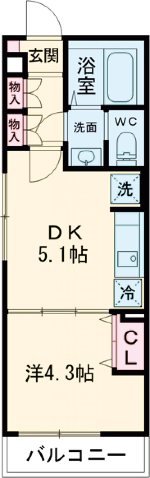 ブランミュール西馬込Ⅲの間取り