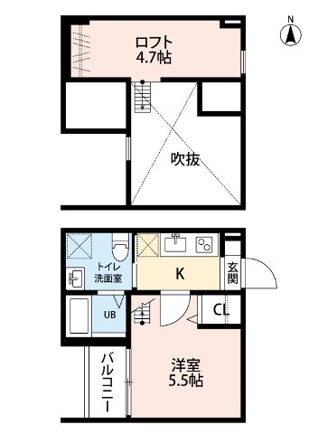 ブルースカイの間取り