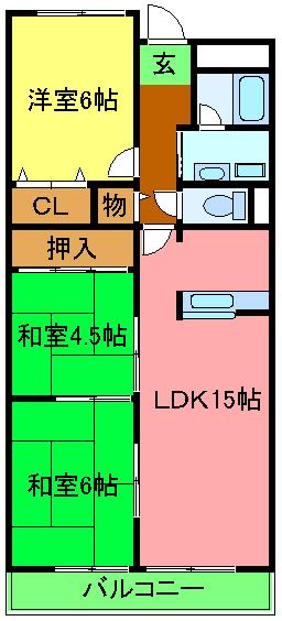 クロスロウズ荒木街の間取り