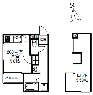Felicia箱崎の間取り