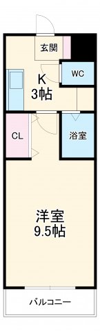 A・City明治本町の間取り
