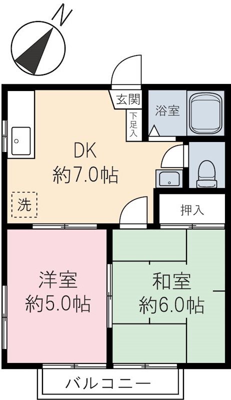 エステートの間取り