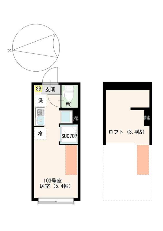 仮称)東尾久二丁目の間取り