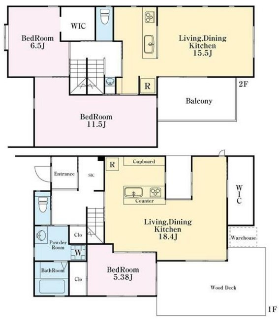 藤沢市辻堂6丁目戸建の間取り