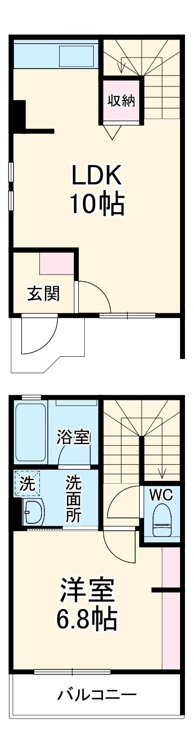 (仮称)クラージュの間取り