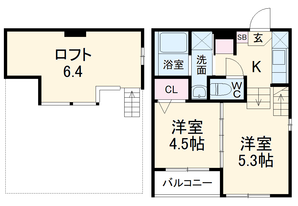 Lumo庄内通の間取り
