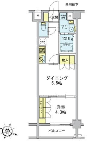 デュオステージ東十条の間取り