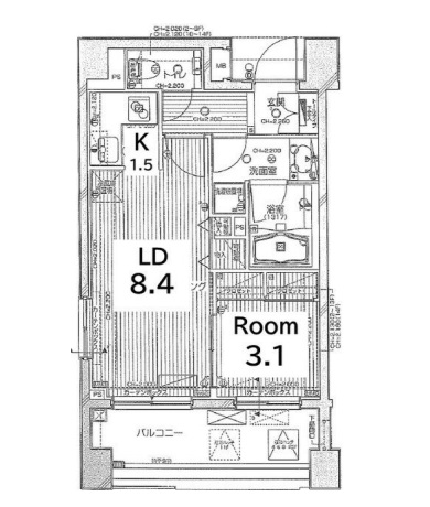 ディナック八王子の間取り