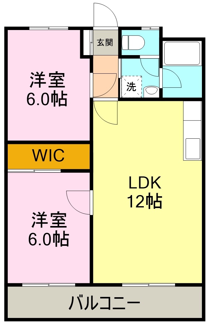 コーポ宮島の間取り