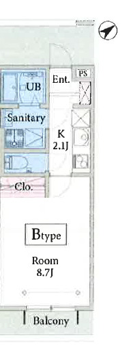 セナリオフォルム稲毛Ⅰの間取り