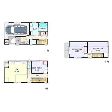 八王子市田町戸建の間取り