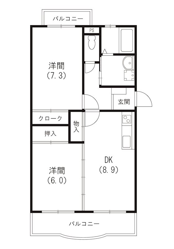 エクレールBの間取り