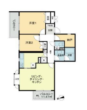目黒ロイアルハイツの間取り