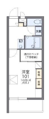 レオパレス松ヶ丘の間取り