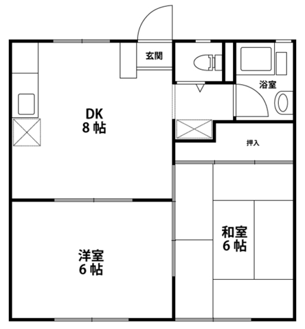 エメラルド紺屋A棟の間取り