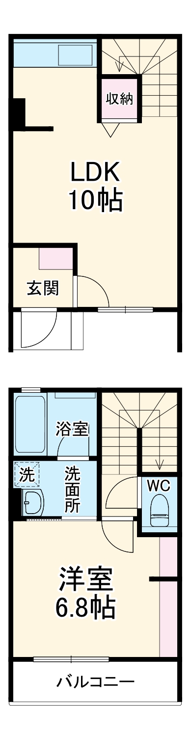 (仮称)クラージュの間取り