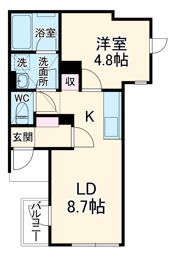 (仮称)クラージュの間取り