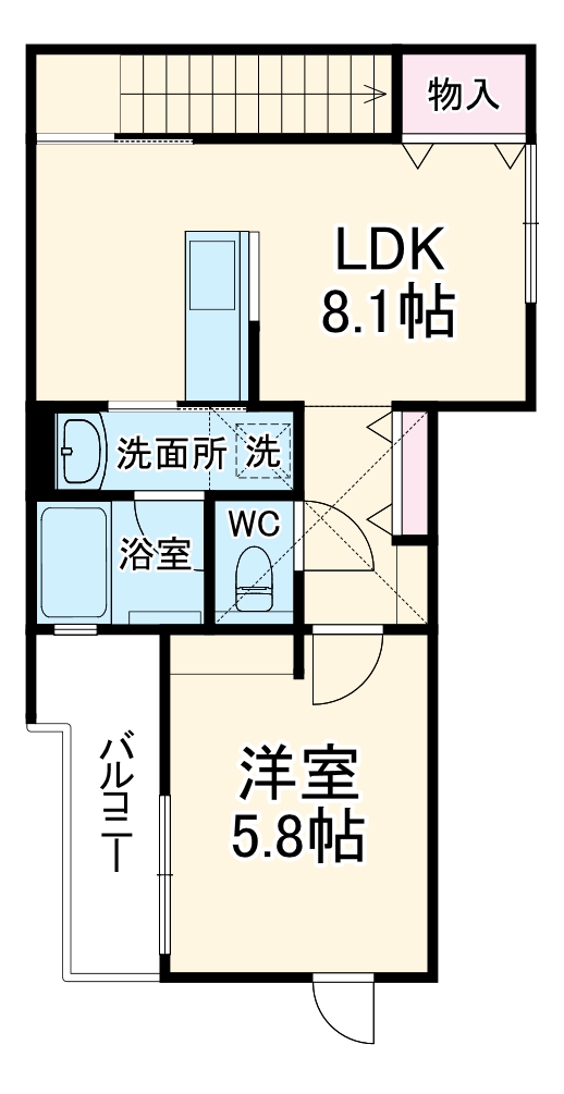 (仮称)クラージュの間取り