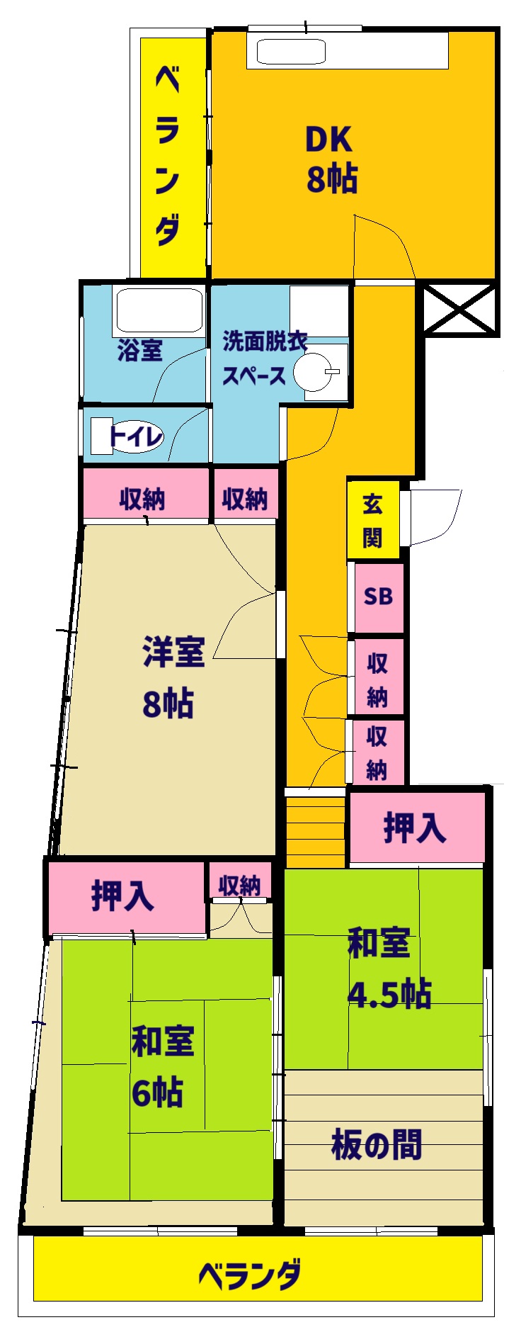 赤坂ビルの間取り