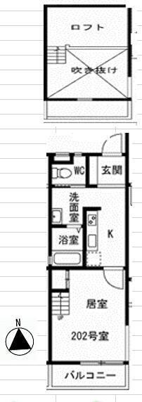 LUCE桜上水の間取り