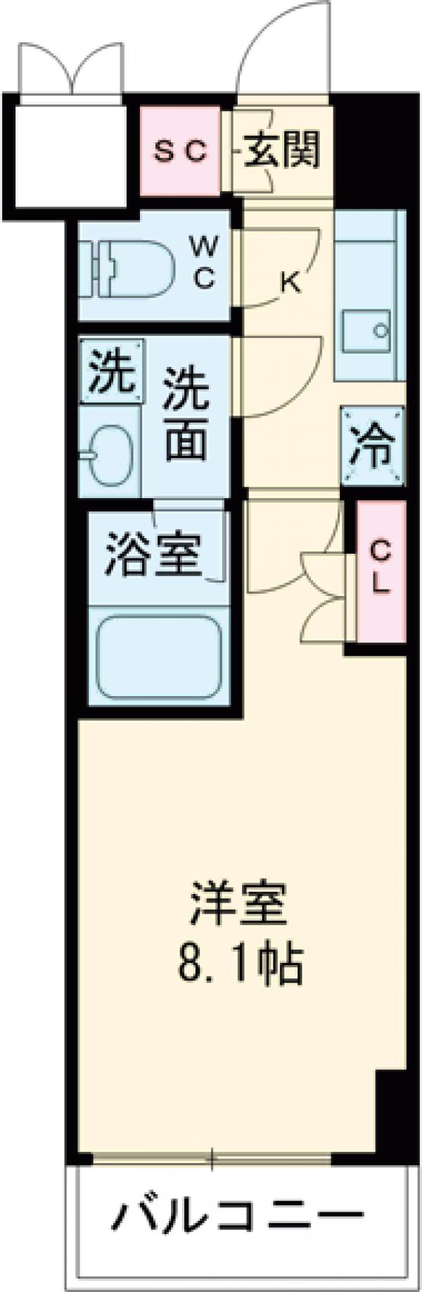 上石原の完工年月(2023年3月)築の賃貸マンションの間取り