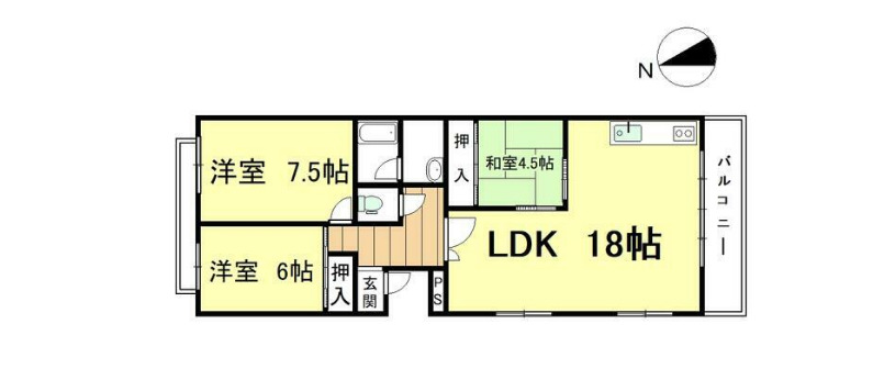 ポプラハイツ覚王山の間取り