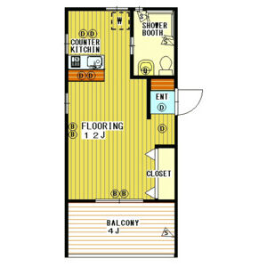 GREEN HILLSの間取り