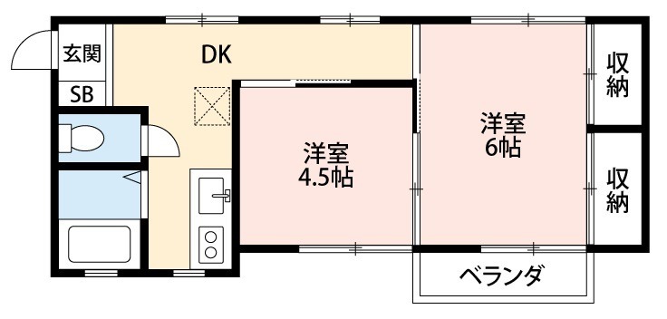 グリーンハイツの間取り