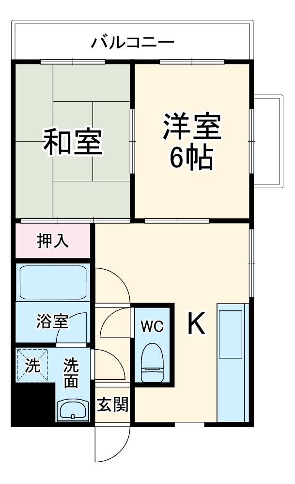 クリオ上大岡伍番館の間取り