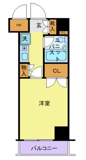 南大井の完工年月(1997年2月)築の賃貸マンションの間取り
