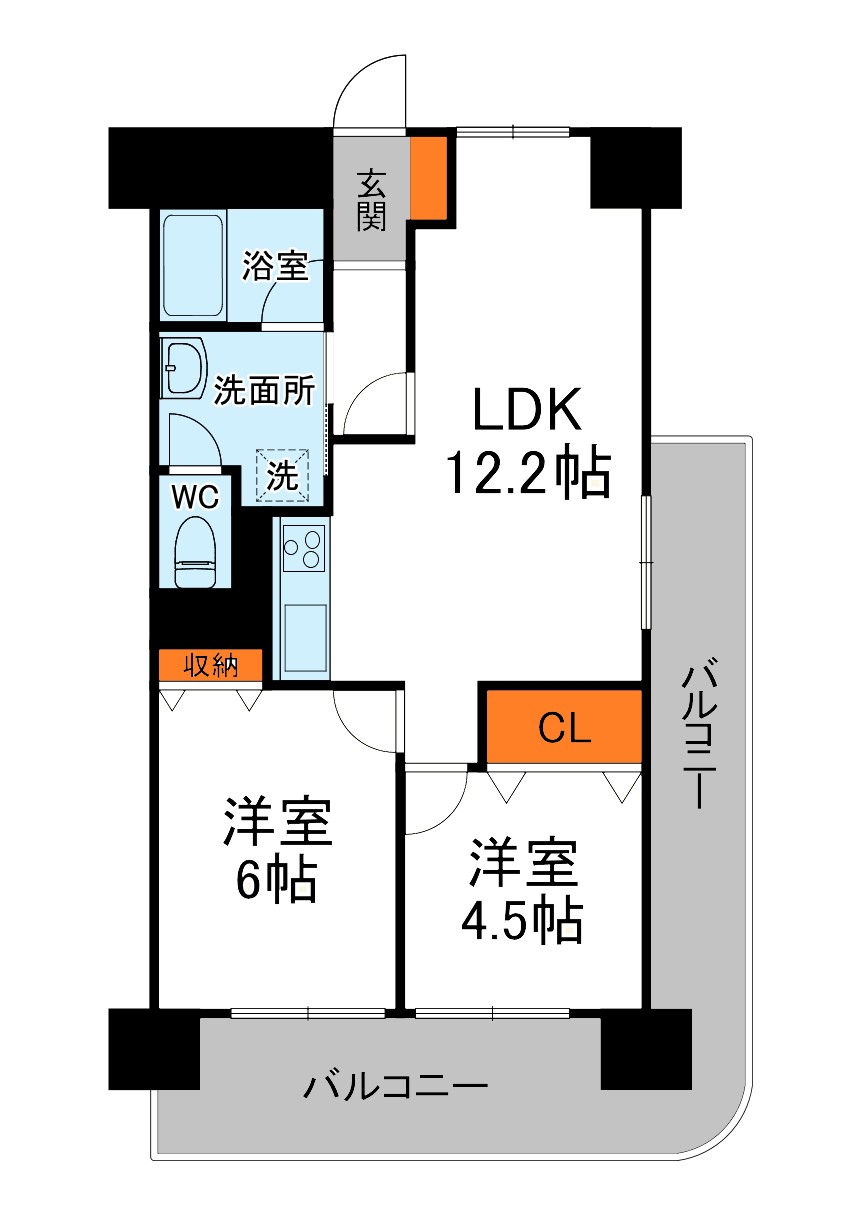メロディハイム守口D棟の間取り