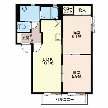 カーサ フォレスタの間取り
